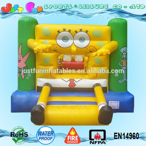 2016 new spongebob cheap inflatable bounce house for sale,used commercial bounce houses for sale,kids happy toy with great fun