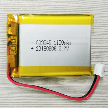 Hot Sell 603646P 3,7 V 1150 mAh Lipobatterie