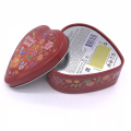 Custom Heart Shape Tin Gift Box Packaging