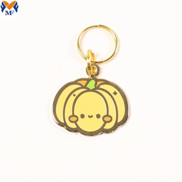 Gift Custom Enamel Cute Pumpkin Keychain