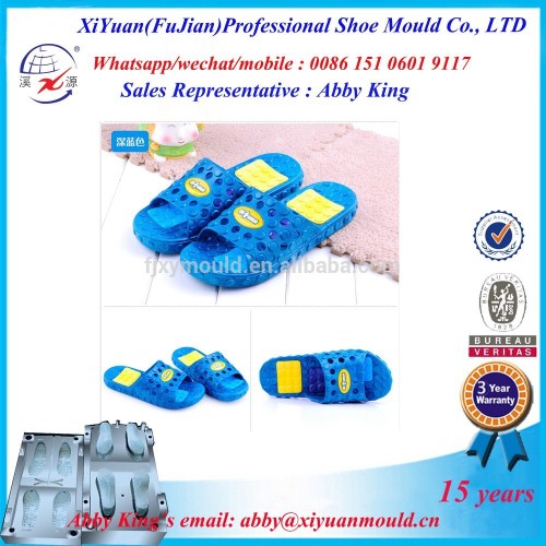 Hot selling EVA slipper shoe mold 2015| EVA slipper mould| bicolor EVA slipper die