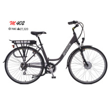Fashionable e bike with suspension fork