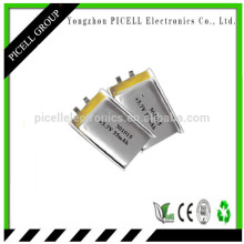 small rechargeable battery 3.7v 25mah small li-po battery 301015