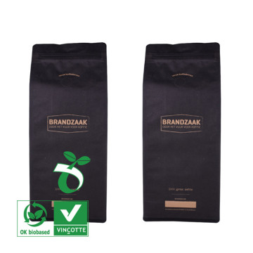 500g block bottom paper coffee bag with zipper