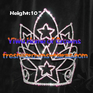 10inch Rhinestone Star Crowns Collections