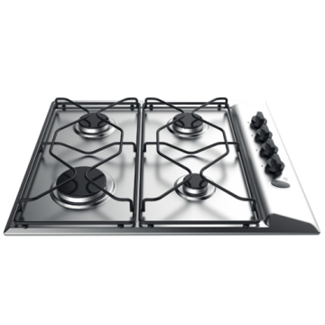 Indesit 4 Rings Hob Stainless Top Enamelled