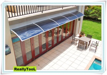 DIY polycarbonate awning / window awning shelter or door canopy