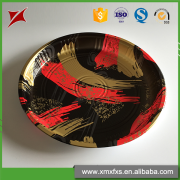 Disposable blister PS packaging plastic round sushi trays