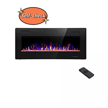 Hot sale 50 inch 9 colors flame portable dimplex mirror electric fireplace heater for indoor