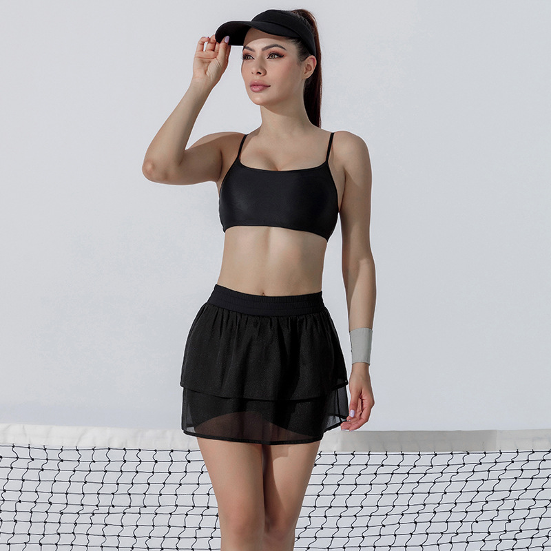 Tenis 2 Pieces Sports Bra and Shorts Rok