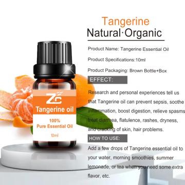 Óleo essencial de tangerina natural pura para aromaterapia