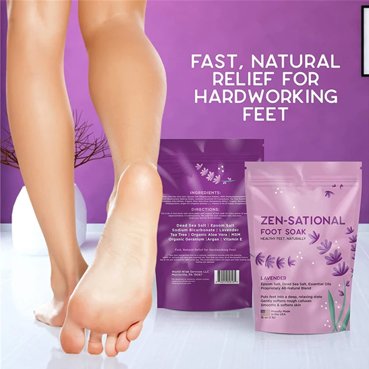 OEM Natural Lavender Foot Soak with Epsom Salt