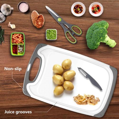 3 pcs  dishwasher safe  plastic chopping board set