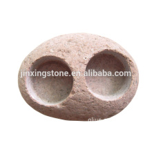 cobblestone Votive Candle Holders /river stone holders /river rocks candle holders /pebble candle holders