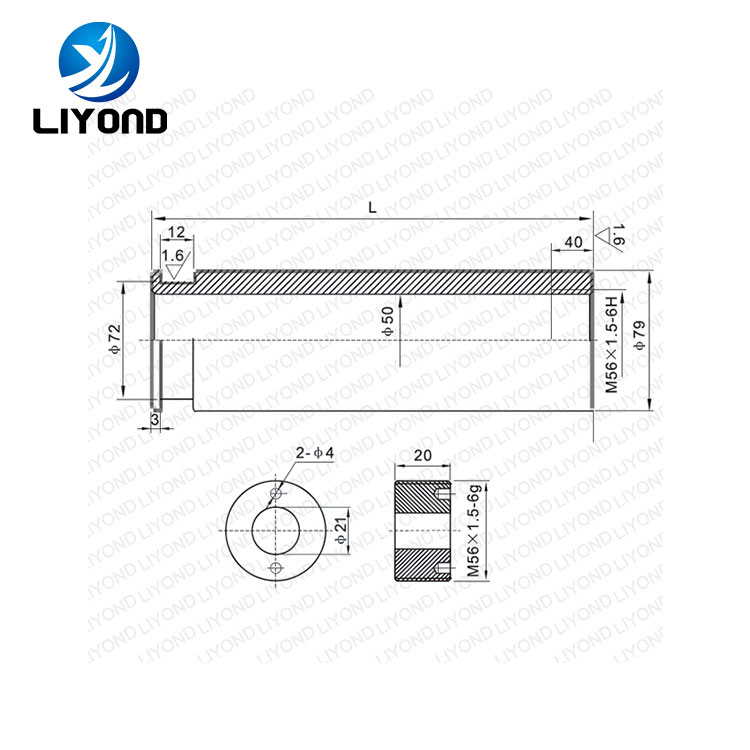 T2 Red Copper 2000A Contact Arm for Vacuum Circuit Breaker