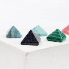 Crystal Loose 7 Chakra Reiki Mini Pyramids Organite Gemstone Clear Quartz Crystal Pyramid: Enhancing Energy and Healing