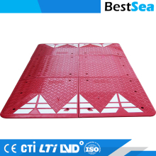 Large rubber road speed hump