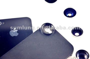 New Design For iPhone Camera Telescope Lens with Fashion Cases Spiral Hole
