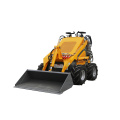 Bộ tải nhỏ đứng trên Skid Steer với xô