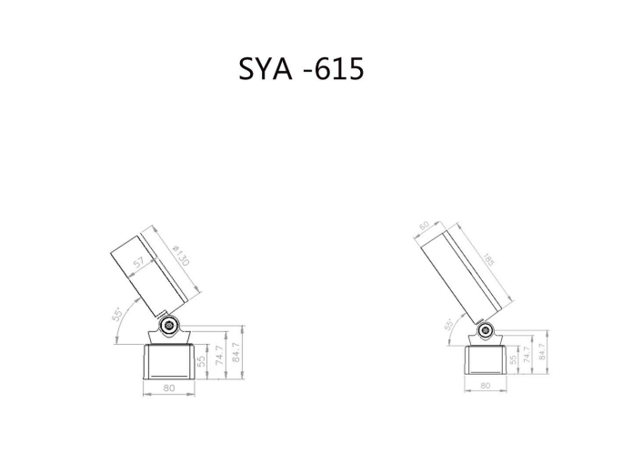 LED flood light made of high-purity aluminum