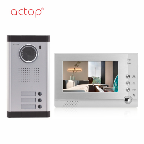 7 pulgada 4 Wire Doorphone Video Intercom