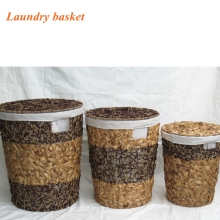 Round Sea Grass Laundry  Basket