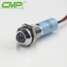 Waterproof IP67 8mm Metal Indicator Light