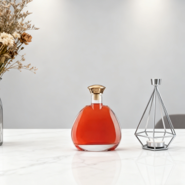 Empty Whisky Fruit Glass Bottle