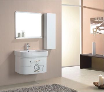 Wall Mounted PVC Small Bathroom Vanities