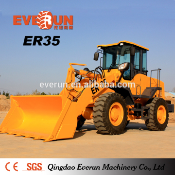 Qingdao Everun Brand 3 ton Wheel Loders With Front Bucket