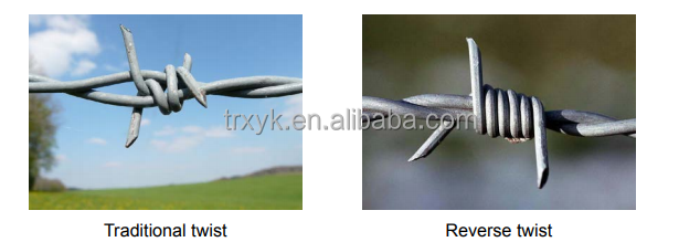 pvc coated traditional twisted barbed wire