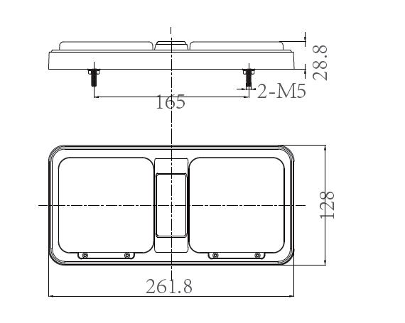 Truck Square LED Parking Lights