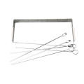 Accessoires de grillades Larges brochettes métalliques pour barbecue