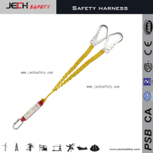 elastic energy absorbing lanyard efficient work tool 100%polyester ANSI certificate