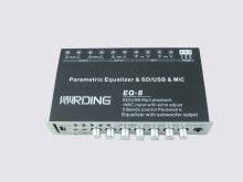 Car Audio Equalizer Support Sd / Usb Mp3 , 1 Mic Parametric Equalizer
