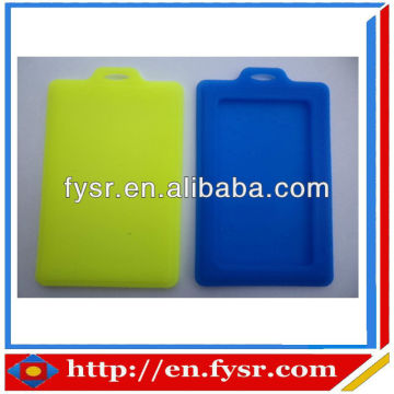 silicone baggage card case/silicone baggage tag/recycled silicone tag