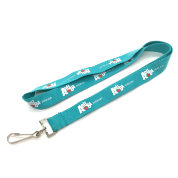 Eco-friendly Silk Screen Flat Polyester Lanyard