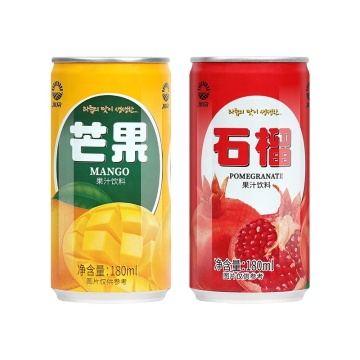JIUR New Flavors 180ml Cans Juices and Soft Drinks for Sale
