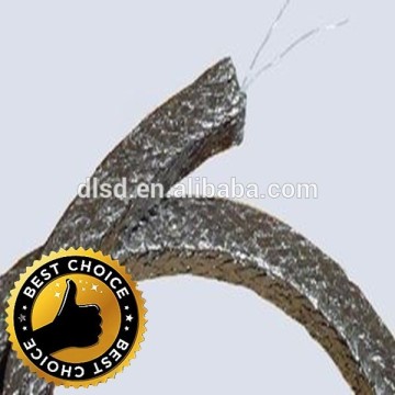 high quality graphite braided packing with inconel wire