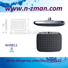 Square ABS Rain Shower,Overhead Shower Head,Black Shower Head