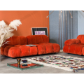 Mobili boucle sezionale moderno divano di piccole dimensioni