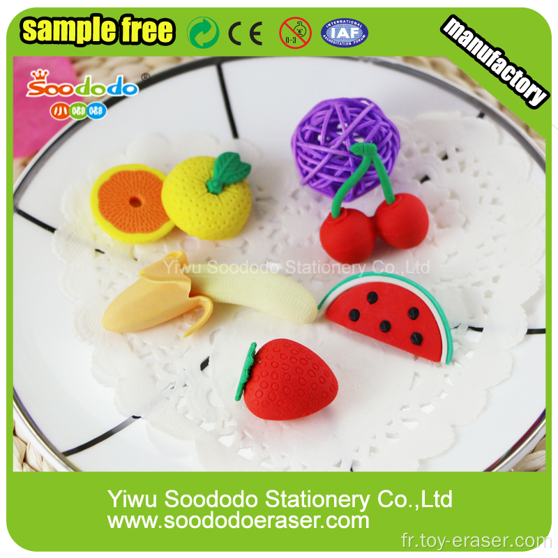 Sweet Fruit Eraser Mini design mignon pour les enfants