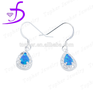 popular blue fire opal earrings cheap earrings wholesale