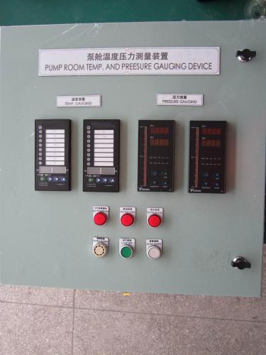 Temperatura ambiente marina de la bomba. Dispositivo de alarma y monitoreo