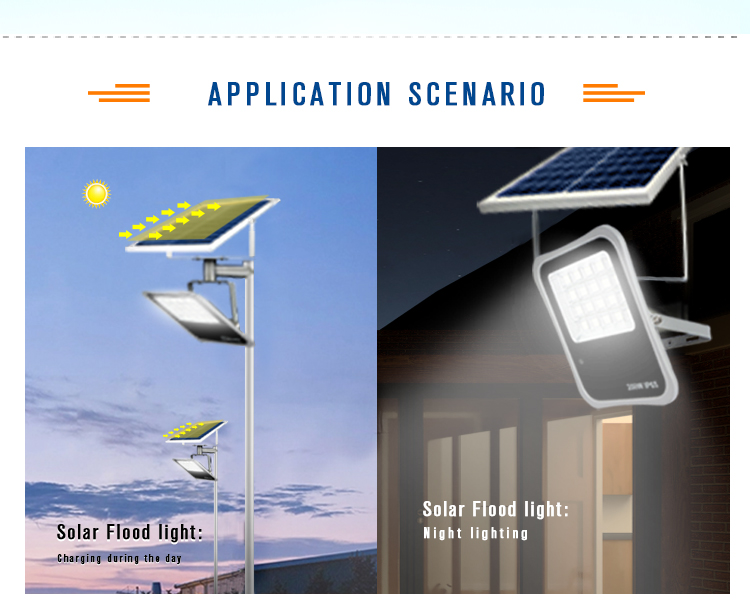 KCD 400watt ip66 waterproof outdoor stadium solar rechargeable flood light