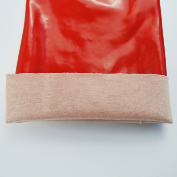 Rote lange PVC-Sicherheitsöl-Proof-Handschuhe 24 Zoll