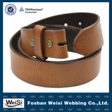 Brown leather thin belts for girl