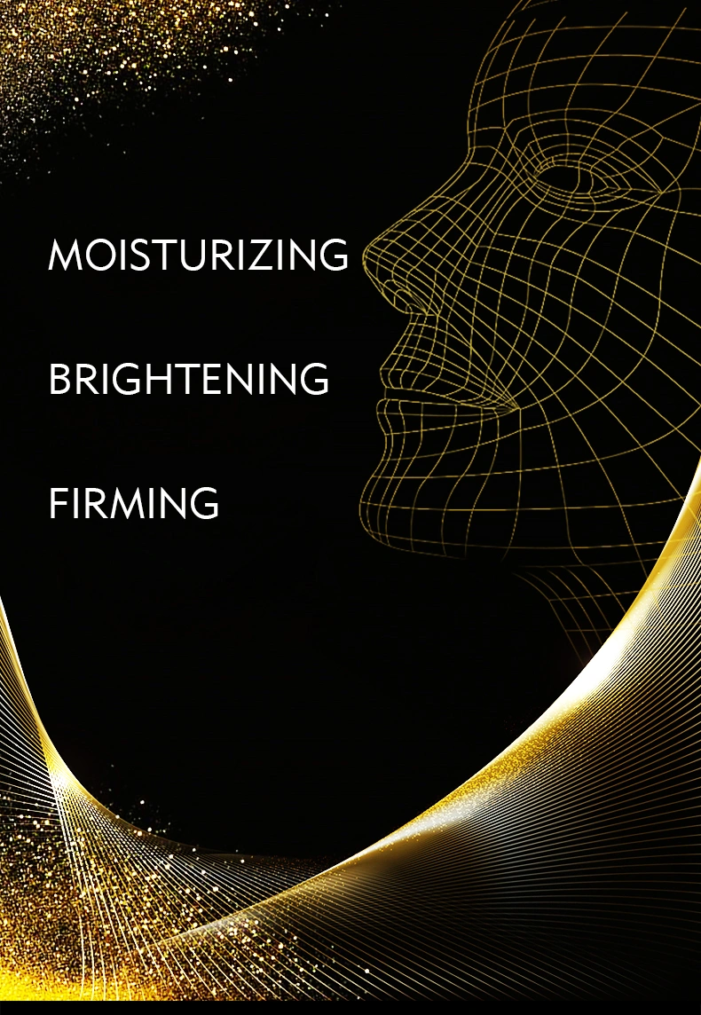 OEM ODM Facial Collagen Moisturizing Lift Firming Anti-Aging Anti-Wrinkles Whitening Face Skin Care 24K Gold Serum