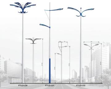 10M 12M 16M Metal Lamp Post