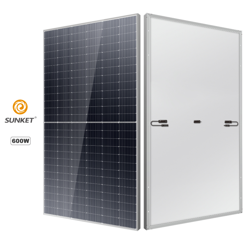 Panel solar 182mm 600W separuh sel mono